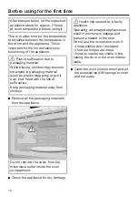 Preview for 16 page of Miele M 7140 TC Operating Instructions Manual