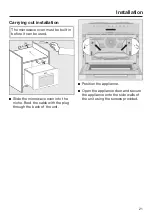 Preview for 21 page of Miele M 7140 TC Operating Instructions Manual