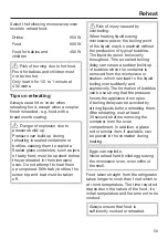 Preview for 59 page of Miele M 7140 TC Operating Instructions Manual