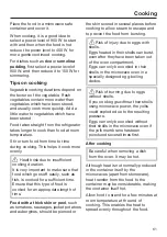 Preview for 61 page of Miele M 7140 TC Operating Instructions Manual