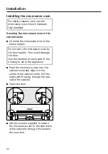 Preview for 22 page of Miele M 7240 TC Operating And Installation Instructions