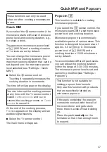 Preview for 47 page of Miele M 7240 TC Operating And Installation Instructions