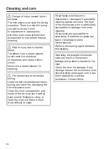 Preview for 64 page of Miele M 7240 TC Operating And Installation Instructions