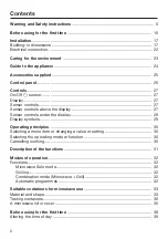 Preview for 2 page of Miele M 7244 TC Operating Instructions Manual