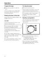 Предварительный просмотр 22 страницы Miele M 8151-1 Operating Instructions Manual