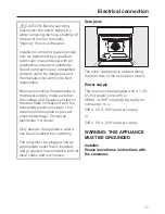 Preview for 71 page of Miele MasterChef H 4680 B Operating And Installation Instructions