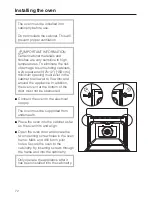 Preview for 72 page of Miele MasterChef H 4782 BP Operating And Installation Instructions