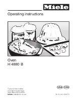 Preview for 1 page of Miele MasterChef H 4880 B Operating Instructions Manual