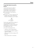 Preview for 27 page of Miele MasterChef KM452 Operating Instructions Manual