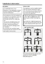 Preview for 16 page of Miele MasterCool K 2601 Vi Operating And Installation Instructions