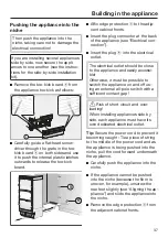 Preview for 37 page of Miele MasterCool K 2601 Vi Operating And Installation Instructions