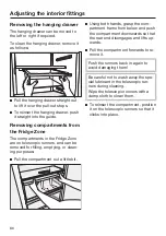 Preview for 86 page of Miele MasterCool K 2601 Vi Operating And Installation Instructions