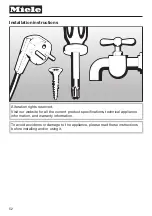 Preview for 52 page of Miele MIWADREW201 Operating Instructions Manual