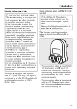 Preview for 61 page of Miele MIWADREW201 Operating Instructions Manual