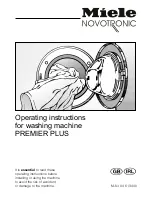 Miele Novotronic Premier Plus Operating Instructions Manual preview