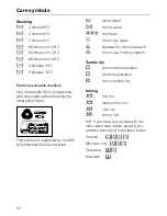 Preview for 22 page of Miele Novotronic Premier Plus Operating Instructions Manual