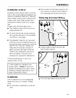 Preview for 35 page of Miele Novotronic Premier Plus Operating Instructions Manual