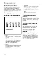 Preview for 10 page of Miele Novotronic T 1565 C Operation Manual