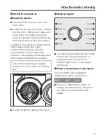 Предварительный просмотр 15 страницы Miele NOVOTRONIC W 1612 Operating Instructions Manual