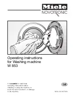 Miele Novotronic W 844 Operating Manual preview