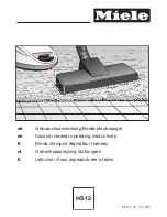 Preview for 1 page of Miele Olympus HS12 Operating Instructions Manual