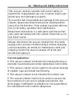 Preview for 23 page of Miele Olympus HS12 Operating Instructions Manual