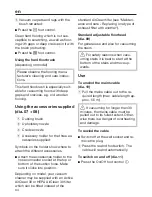 Preview for 34 page of Miele Olympus HS12 Operating Instructions Manual