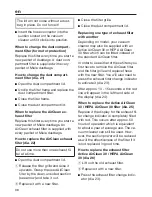 Preview for 38 page of Miele Olympus HS12 Operating Instructions Manual