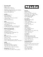 Preview for 111 page of Miele Olympus HS12 Operating Instructions Manual