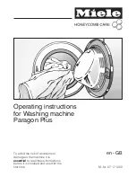 Preview for 1 page of Miele Paragon Plus Operating Instructions Manual