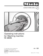 Предварительный просмотр 1 страницы Miele Paramount Operating Instructions Manual