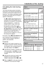 Предварительный просмотр 57 страницы Miele PDR 307 EL CC Operating And Installation Instructions