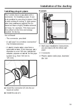 Предварительный просмотр 59 страницы Miele PDR 307 EL CC Operating And Installation Instructions