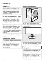 Preview for 76 page of Miele PDR 507 HP Marine Operating And Installation Instructions