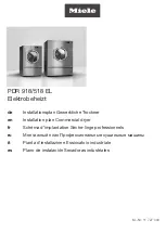 Preview for 1 page of Miele PDR 518 EL Installation Manual