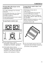 Предварительный просмотр 63 страницы Miele PDR 908 EL Operating And Installation Instructions