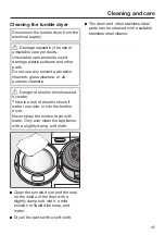 Preview for 65 page of Miele PDR 908 HP Operating And Installation Instructions