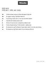 Preview for 1 page of Miele PFD 400 Operating Instructions Manual