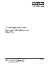 Preview for 1 page of Miele PG 8058 Operating Instructions Manual