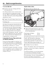 Предварительный просмотр 8 страницы Miele PG 8090 Operating Instructions Manual