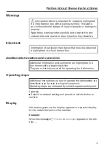 Preview for 5 page of Miele PG 8131i Operating Instructions Manual