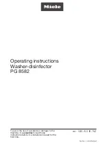 Miele PG 8582 Operating Instructions Manual preview