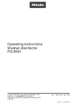 Miele PG 8591 Operating Instructions Manual preview