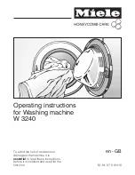 Preview for 1 page of Miele Platinum Plus Operating Instructions Manual