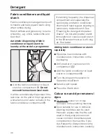 Preview for 30 page of Miele Platinum Plus Operating Instructions Manual