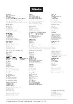 Preview for 112 page of Miele Plug & Pure APST 000 Instructions For Use Manual