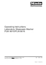 Miele PLW 8615 Operating Instructions Manual preview