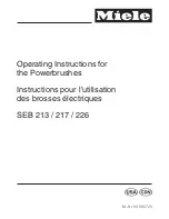 Preview for 1 page of Miele Powerbrush SEB 213 Operating Instructions Manual