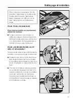 Preview for 47 page of Miele Powerbrush SEB 213 Operating Instructions Manual