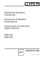 Preview for 1 page of Miele Powerbrush SEB 234 Operating Instructions Manual